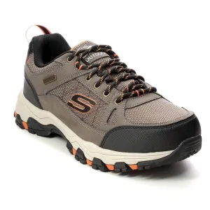 Skechers Mens Selmen Cormack Dark Taupe Relaxed Fit Waterproof Shoes 204427/DKTP