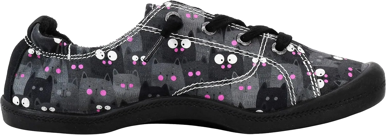 Skechers Women's Beach Bingo-Kitty Concert Sneaker