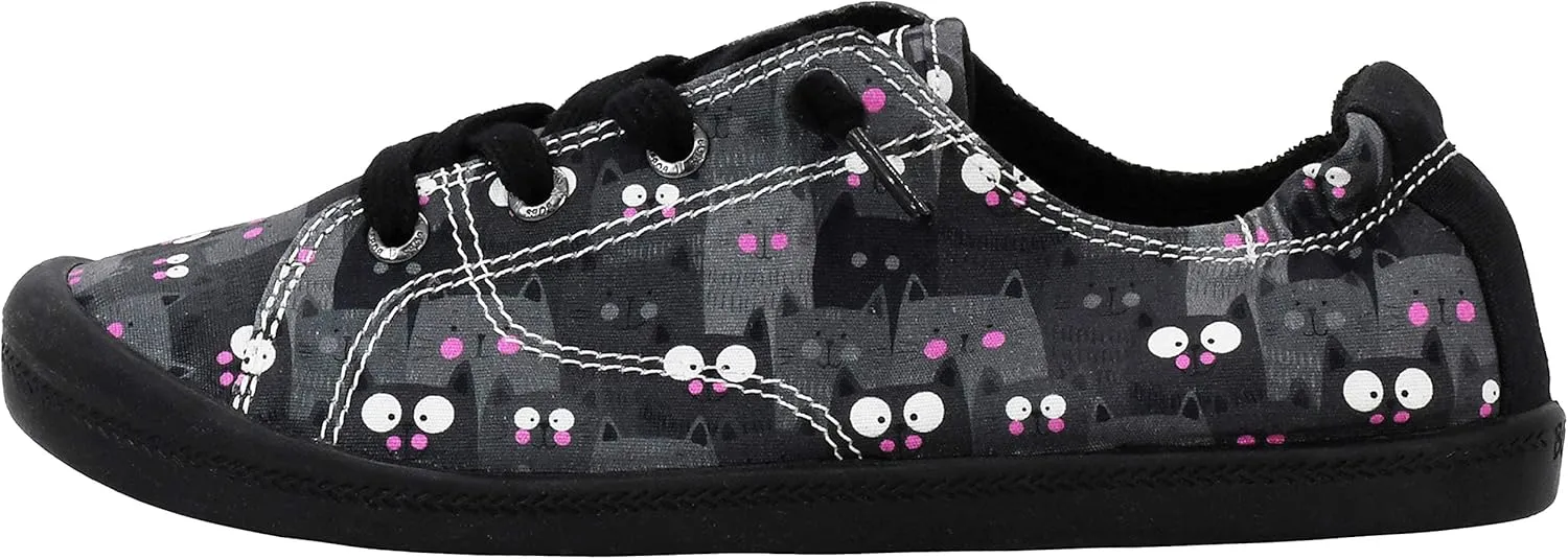 Skechers Women's Beach Bingo-Kitty Concert Sneaker