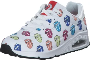 Skechers Women's Rolling Stones: UNO SAY IT Loud Trainers 177964 WMLT White/Multicoloured