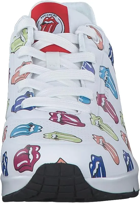 Skechers Women's Rolling Stones: UNO SAY IT Loud Trainers 177964 WMLT White/Multicoloured