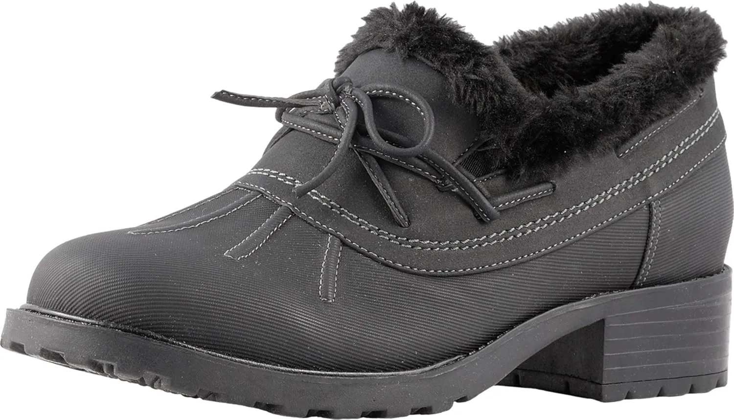 SoftWalk Women's Boot Ballet Flat, Black, 10 Narrow