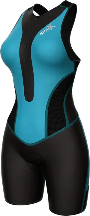 Sparx Women Triathlon Suit Tri Short Racing Cycling Swim Run