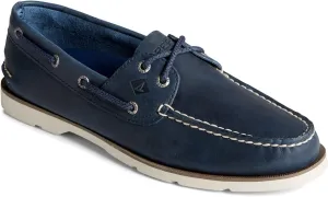 Sperry Men's Leeward 2-Eye Boat Shoe, Blue, 13