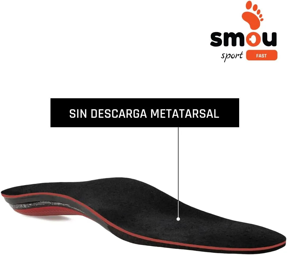 Sport Fast Sport Athletic Shoe Insoles Men Women | Memory Foam & Arch Support Inserts | Padel-Tennis-Football | Cushioning-Boost & Balance | Men's Size 6-6.5 US/Women´s Size 8-8.5 US (26,2 cm)
