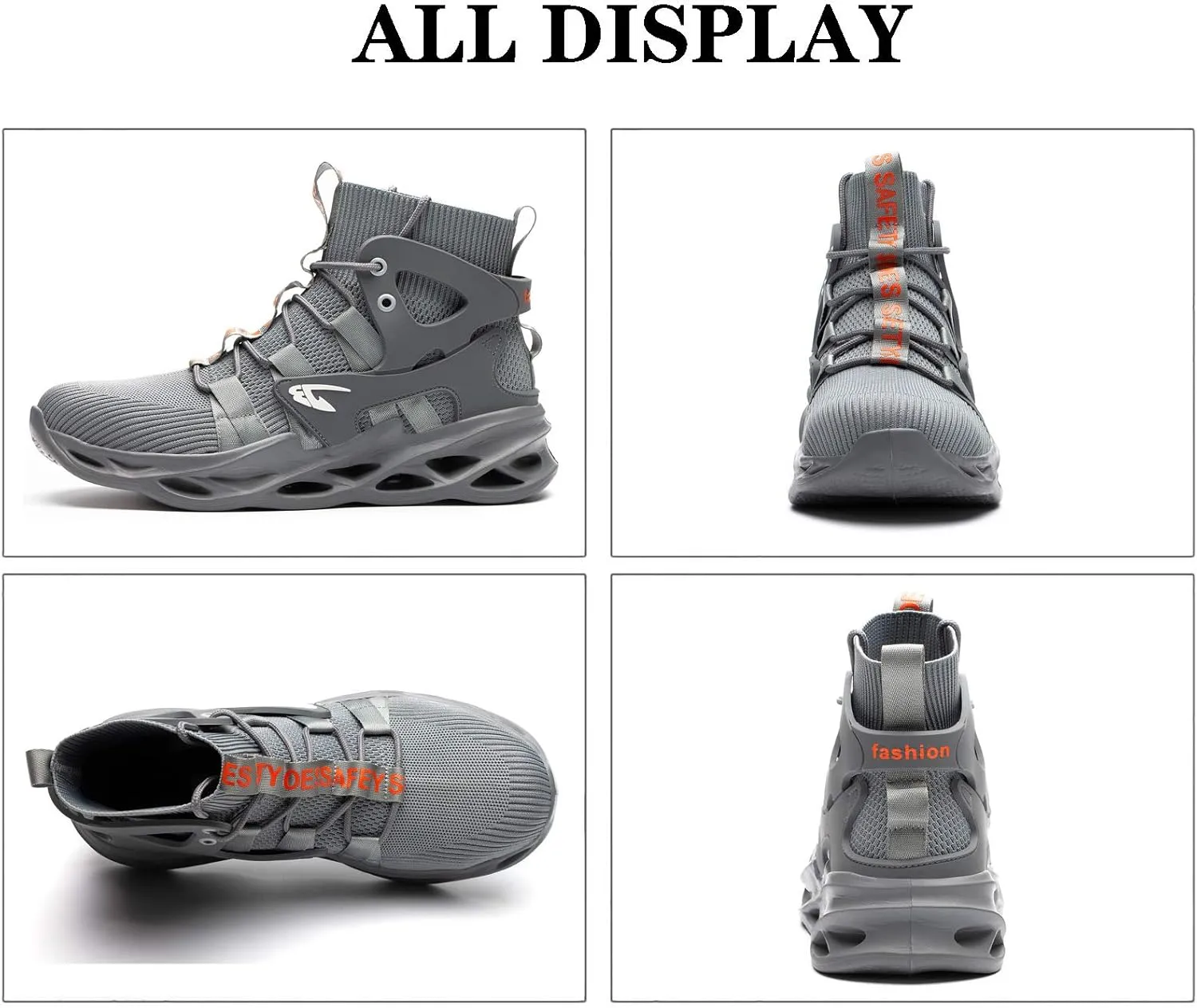 Steel Toe Work Shoes for Men Women Lightweight Comfortable Waterproof Industrial & Construction Safety Boots