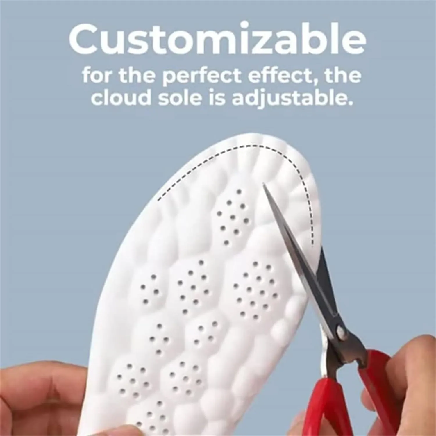 Steppers Insoles for Mens Women, Breathable Get Steppers Massage Insole, Comfort Memory Foam Steepers Insoles (Blue Black, Women 13-14 / Men 11.5-12.5)