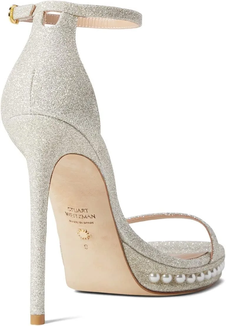 Stuart Weitzman Womens Nudistdisco Pearl Sandal