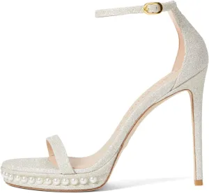 Stuart Weitzman Womens Nudistdisco Pearl Sandal