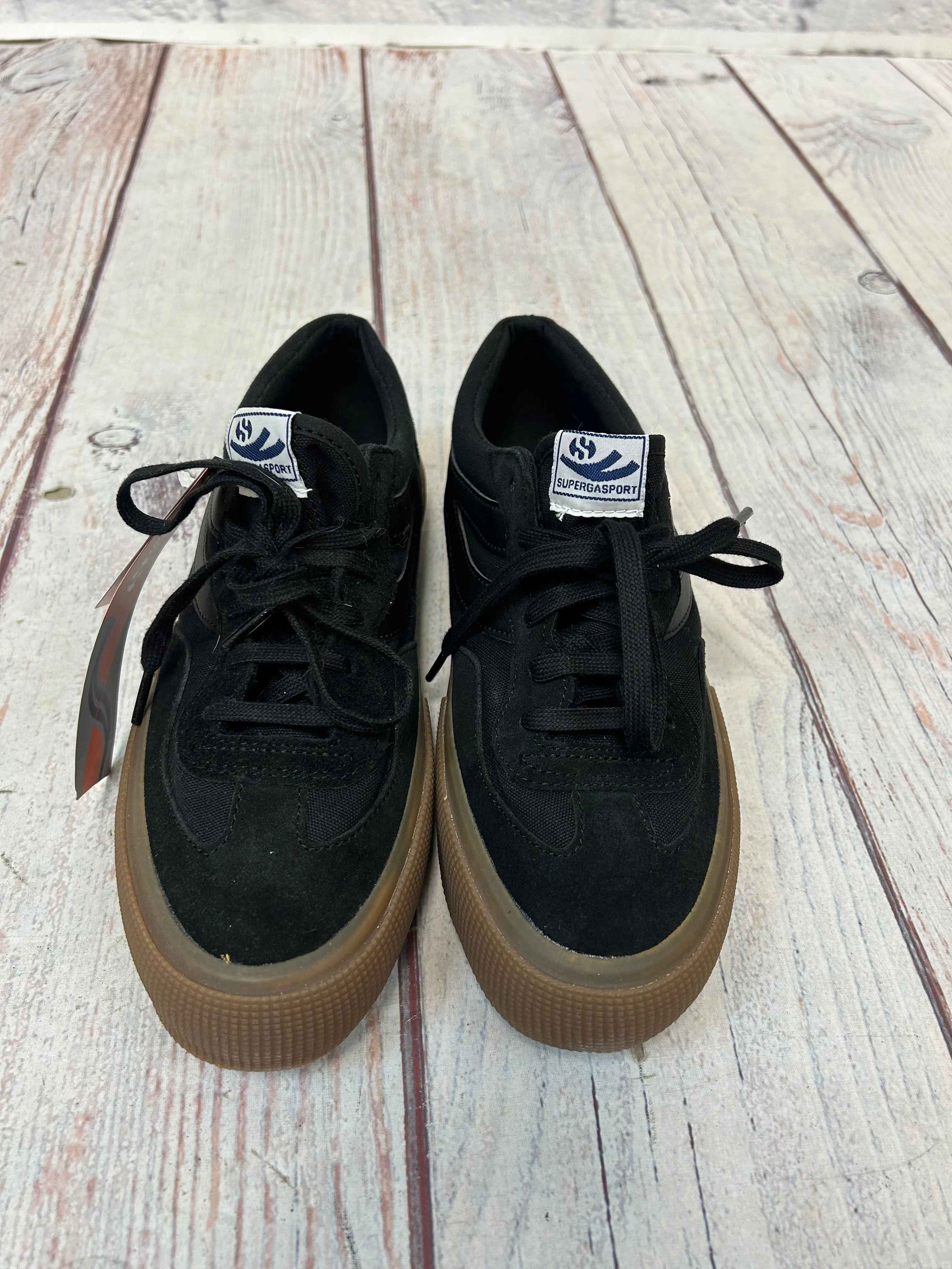 Superga "Revolley Color Block Total Black Sneaker"