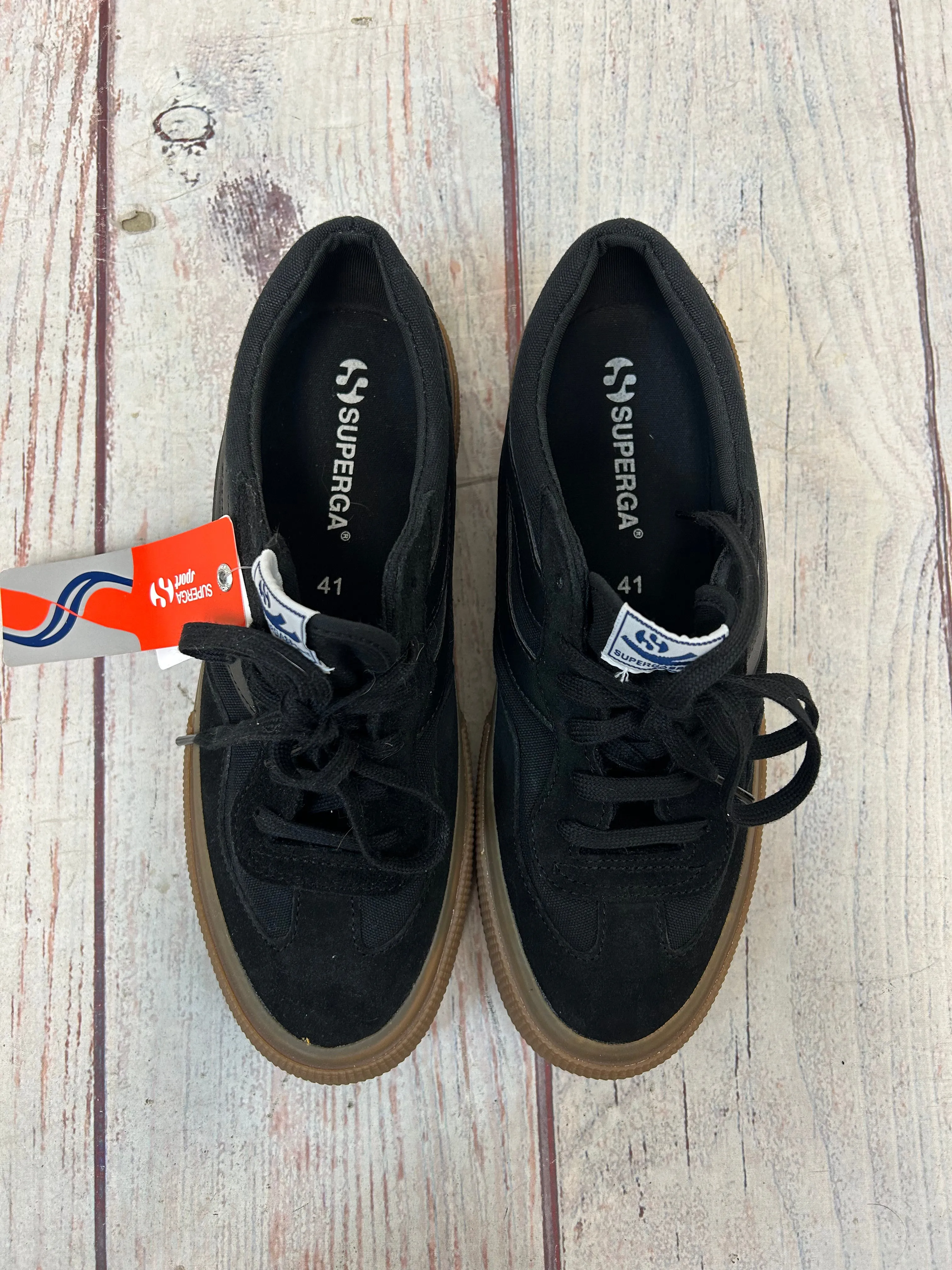 Superga "Revolley Color Block Total Black Sneaker"