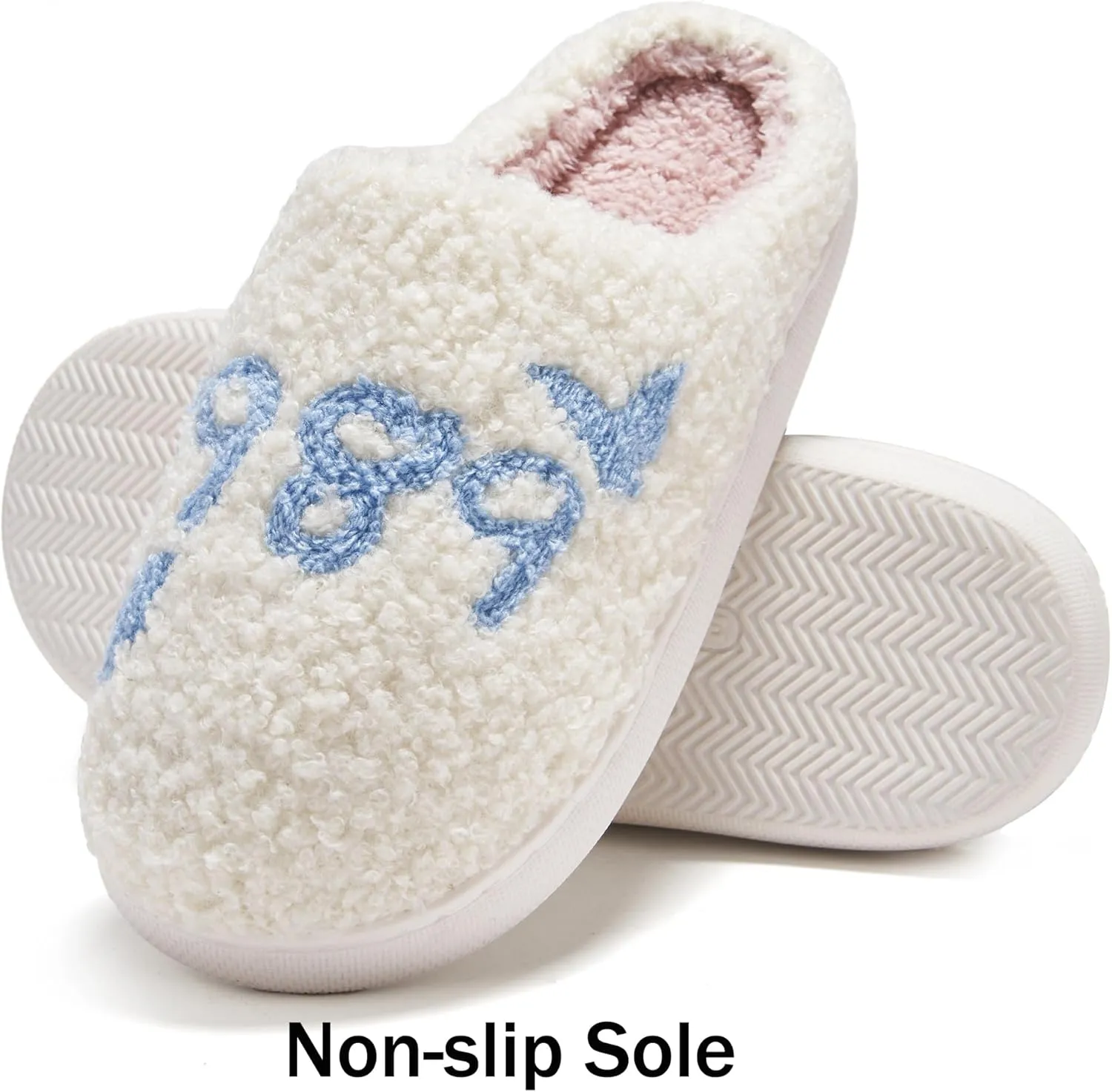Taylor's Comfy Bedroom Slippers - Cute Ladies Cozy Fluffy Fuzzy House Slippers With Soft Memory Foam Insole