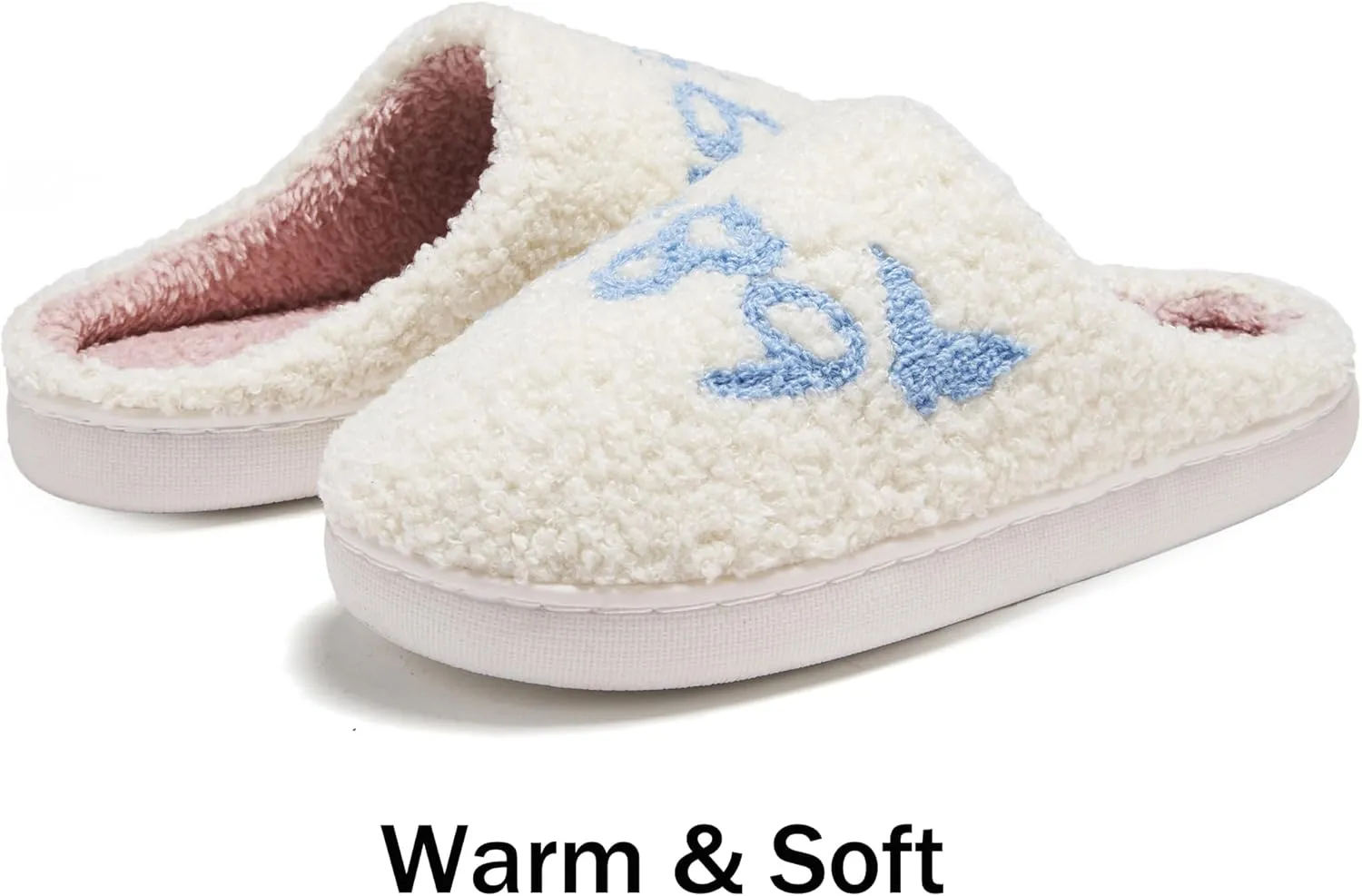 Taylor's Comfy Bedroom Slippers - Cute Ladies Cozy Fluffy Fuzzy House Slippers With Soft Memory Foam Insole
