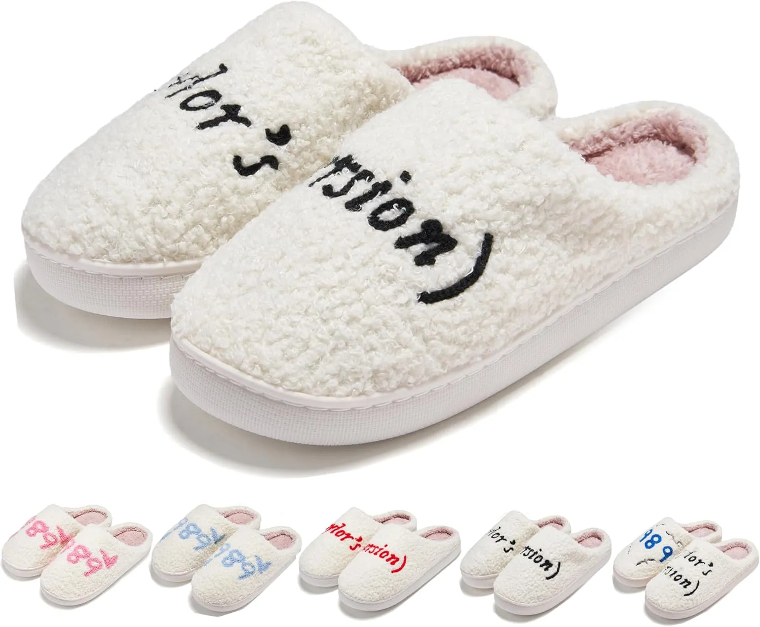Taylor's Comfy Bedroom Slippers - Cute Ladies Cozy Fluffy Fuzzy House Slippers With Soft Memory Foam Insole