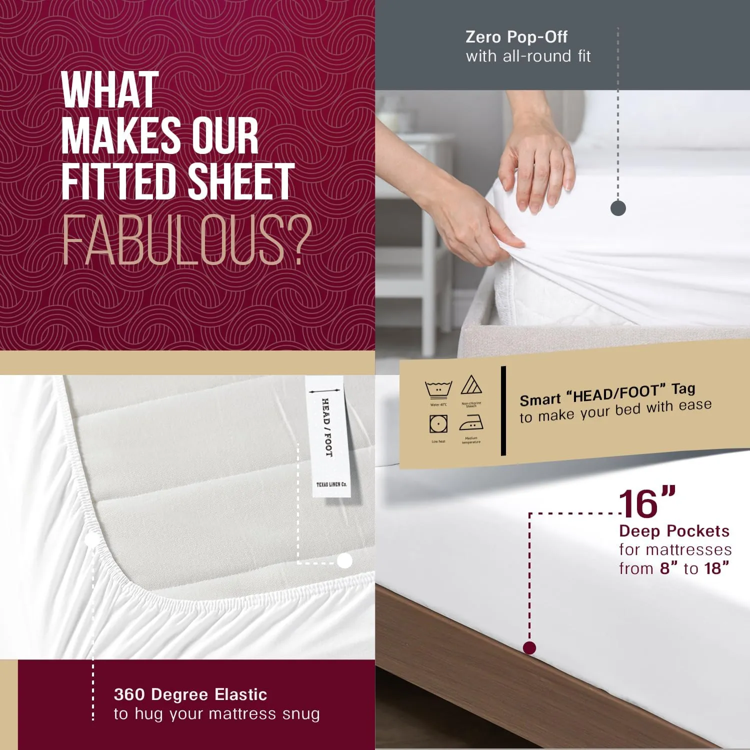 TEXAS LINEN CO. 800 TC Egyptian Cotton Sheets - 4 PC Deep Blue King Size Cooling Sheet for Hot Sleepers, Luxury Egyptian Cotton Bedsheet, Sateen Hotel Sheets, Fits Mattress Upto 18'' Deep Pocket