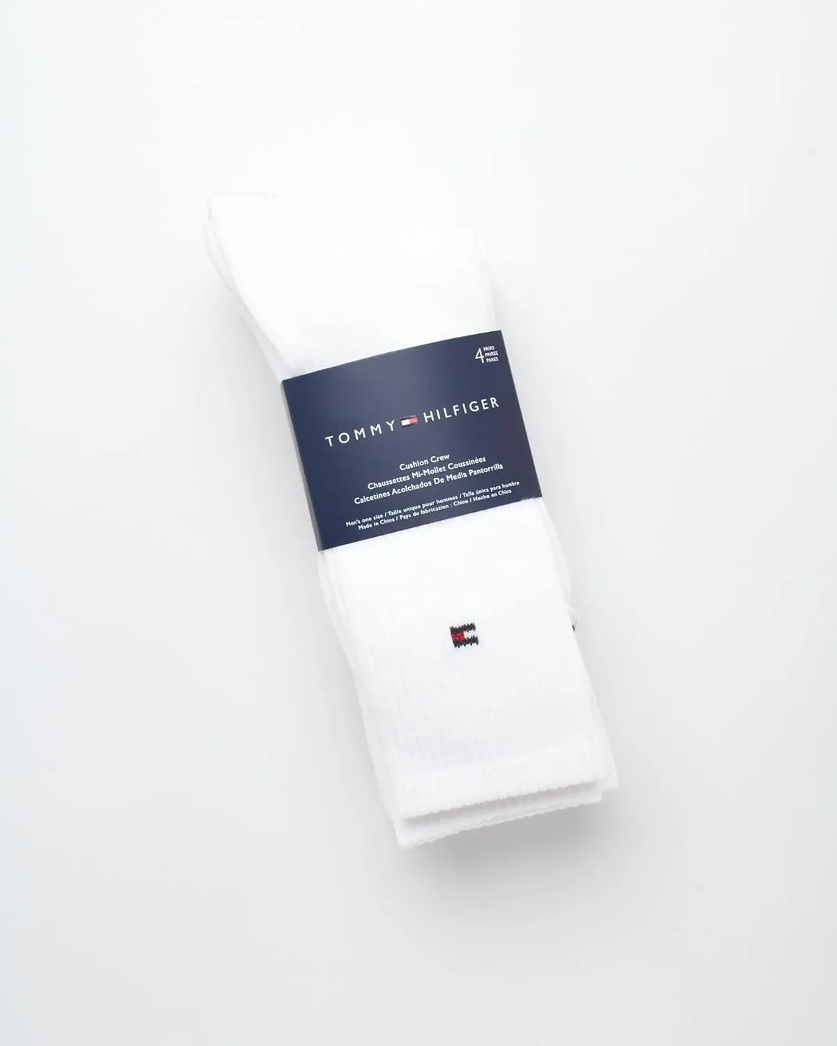 Tommy Hilfiger Men's Athletic Socks-Cushion Crew Socks(4 Pack)