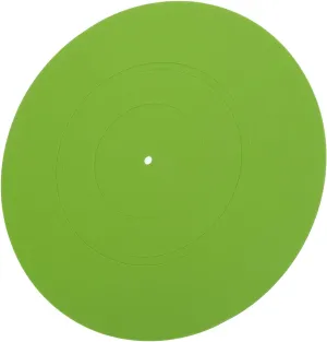 Turntable Platter Mat Rubber, Turntable Slipmat, for LP Record Player Mat for Rega, for Fluance, for Music Hall, Reduce Noise and Tighter Bass Quality, 12 Inch (Green)