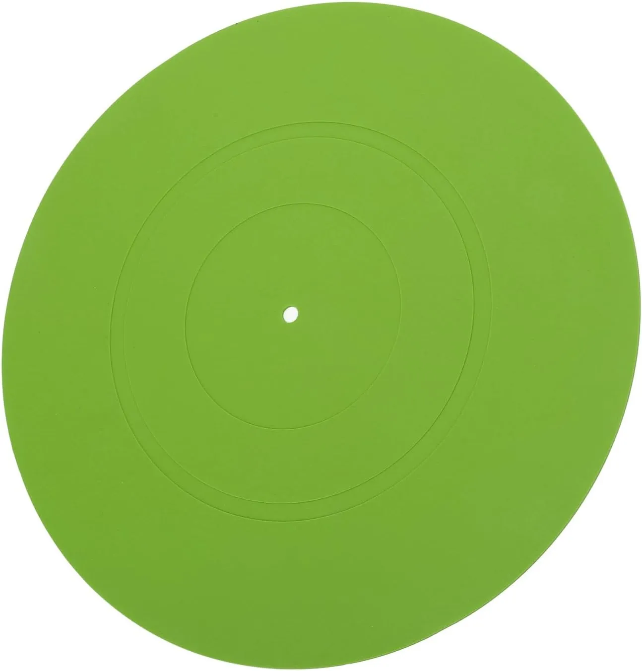 Turntable Platter Mat Rubber, Turntable Slipmat, for LP Record Player Mat for Rega, for Fluance, for Music Hall, Reduce Noise and Tighter Bass Quality, 12 Inch (Green)