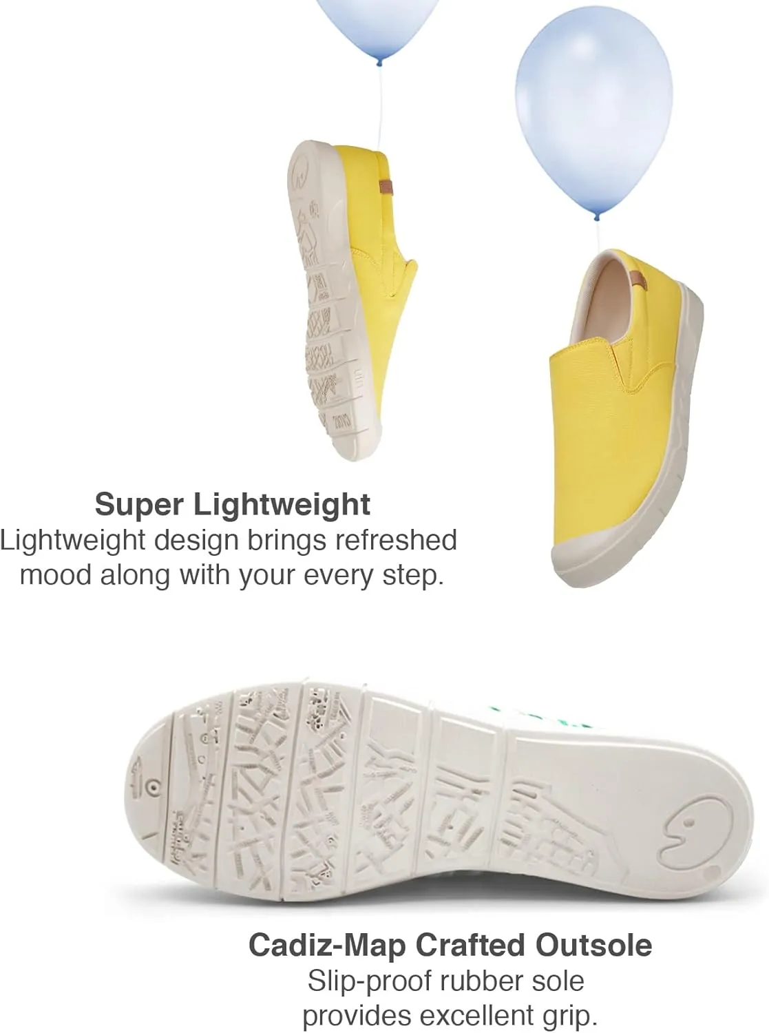 UIN Men's Fashion Sneakers Lightweight Walking Casual Slip Ons Comfortable Canvas Art Painted Travel Shoes Cadiz