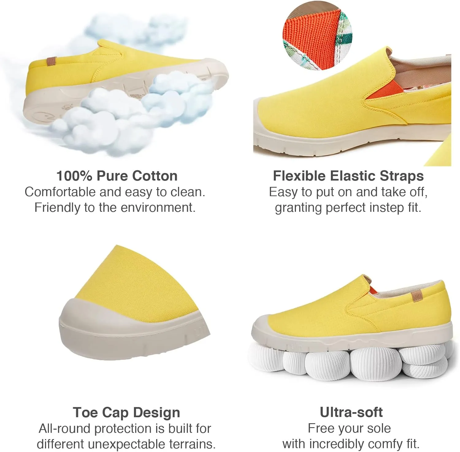 UIN Men's Fashion Sneakers Lightweight Walking Casual Slip Ons Comfortable Canvas Art Painted Travel Shoes Cadiz