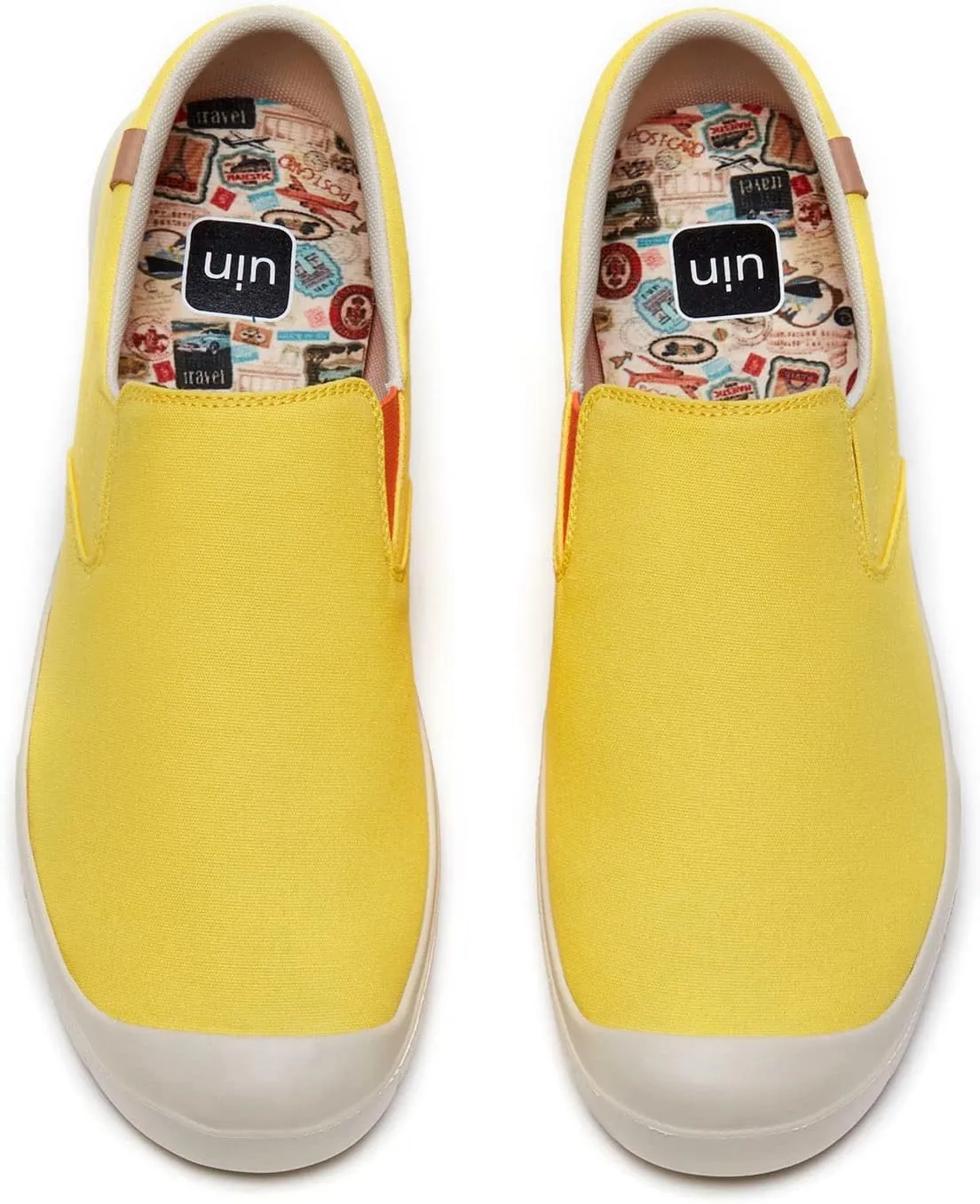 UIN Men's Fashion Sneakers Lightweight Walking Casual Slip Ons Comfortable Canvas Art Painted Travel Shoes Cadiz