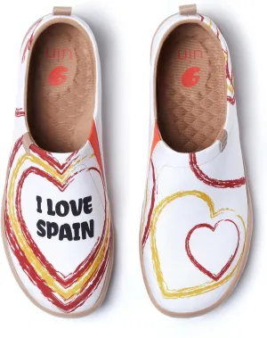 UIN Men's Loafers Painted Travel Shoes Slip Walking Shoes Casual Lightweight Comfort Fashion Sneaker Toledo Ⅰ Destination