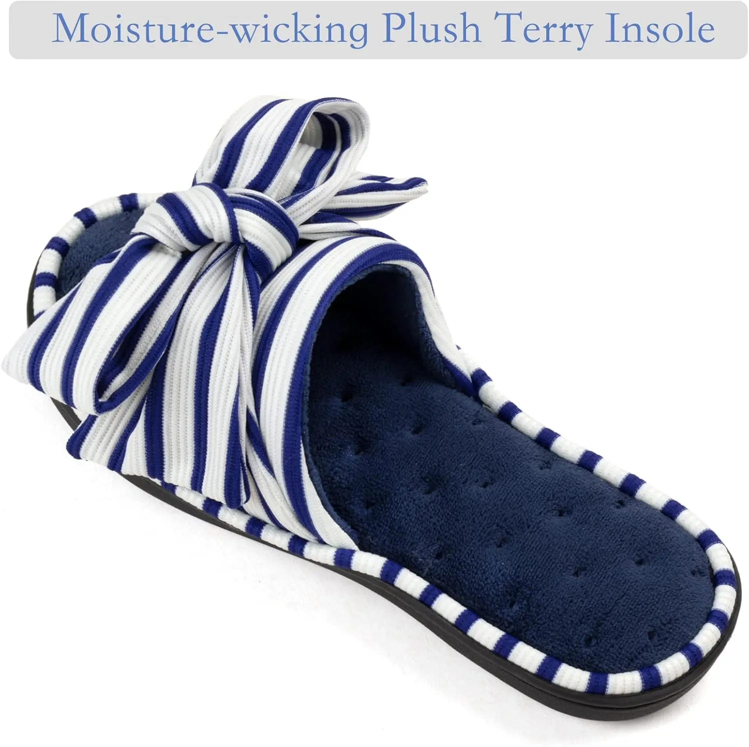 ULTRAIDEAS Women's Eurytides Slide Slippers Memory Foam House Shoes