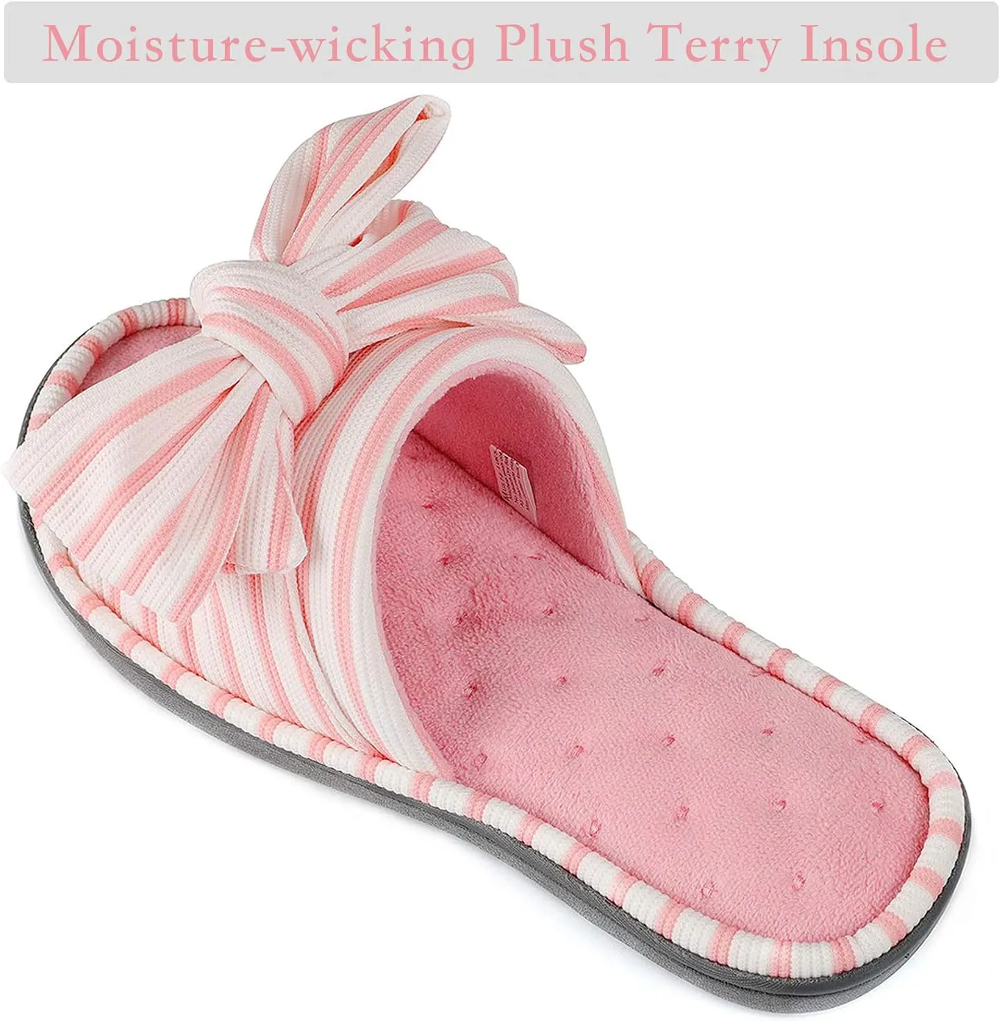 ULTRAIDEAS Women's Eurytides Slide Slippers Memory Foam House Shoes