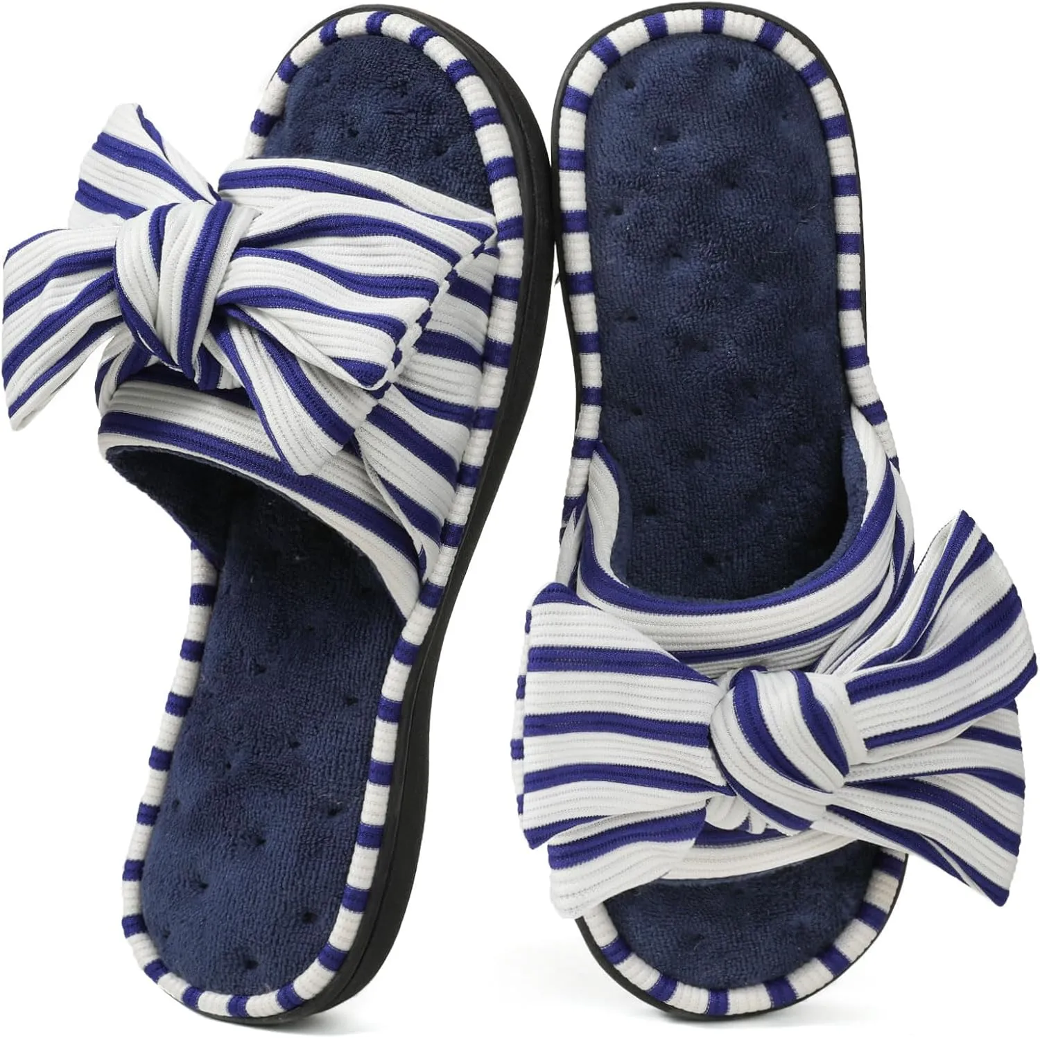 ULTRAIDEAS Women's Eurytides Slide Slippers Memory Foam House Shoes