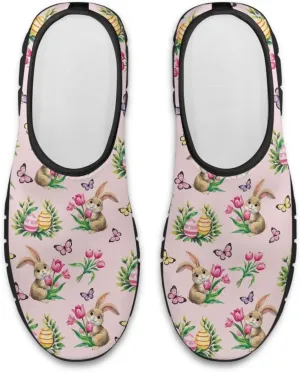 UNICEU Easter Casual Shoes for Women Slip On Low Top Fashion Sneakers Breathable Lightweight Walking Work Footwear