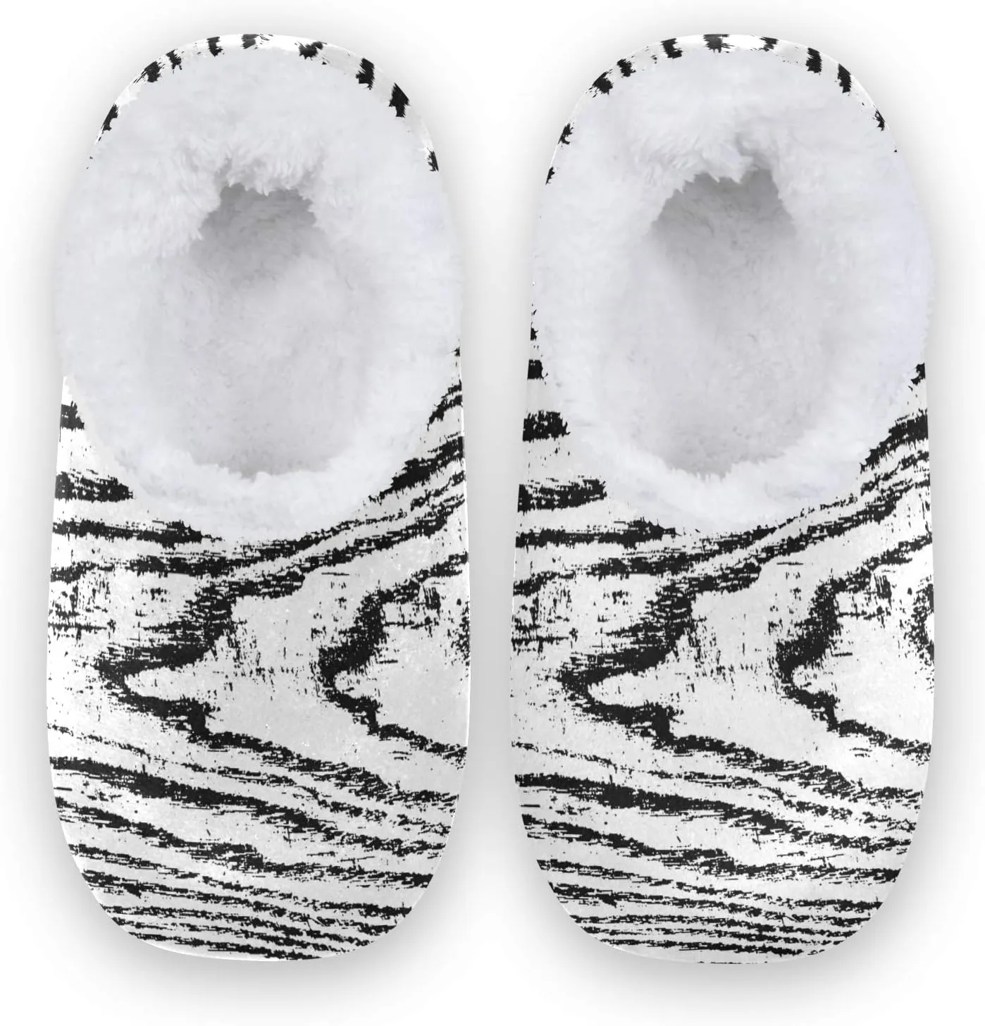 Unisex Fuzzy House Slippers Memory Foam Warm Slip Shoes Fur Lining M-XXL
