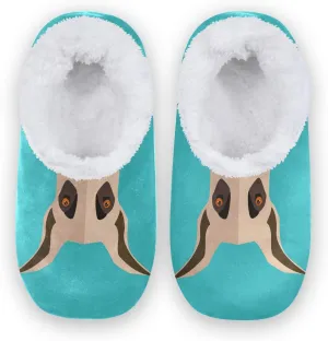 Unisex Fuzzy House Slippers Memory Foam Warm Slip Shoes Fur Lining M-XXL