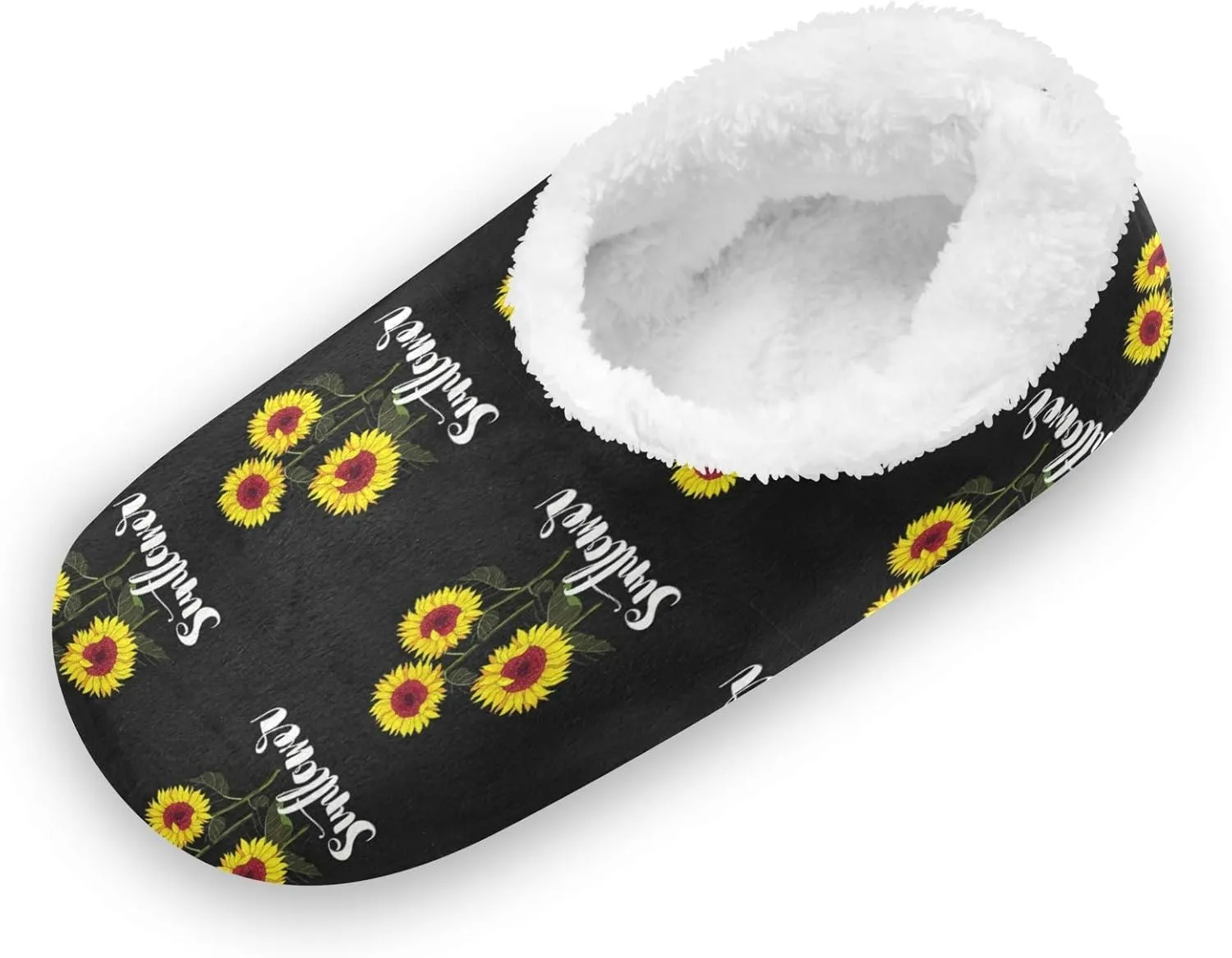 Unisex Fuzzy House Slippers Memory Foam Warm Slip Shoes Fur Lining M-XXL