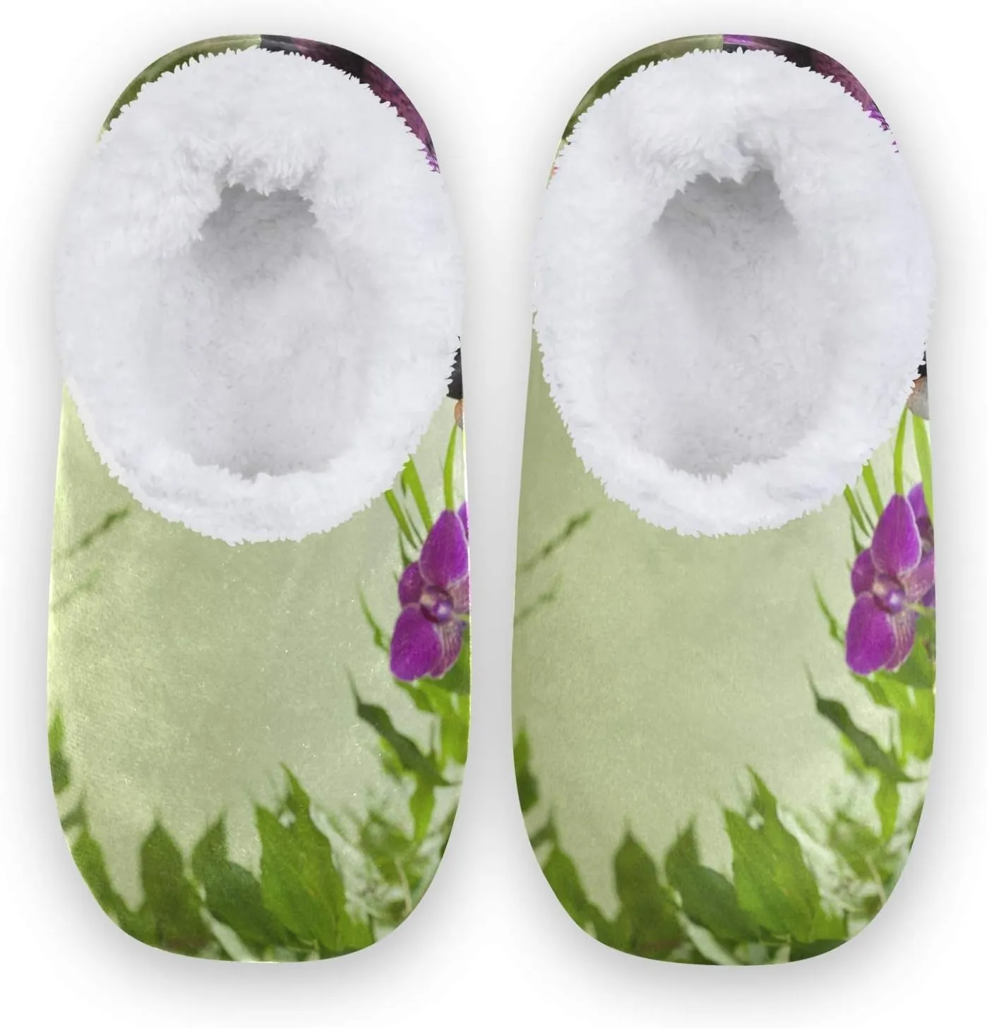 Unisex Fuzzy House Slippers Memory Foam Warm Slip Shoes Fur Lining M-XXL