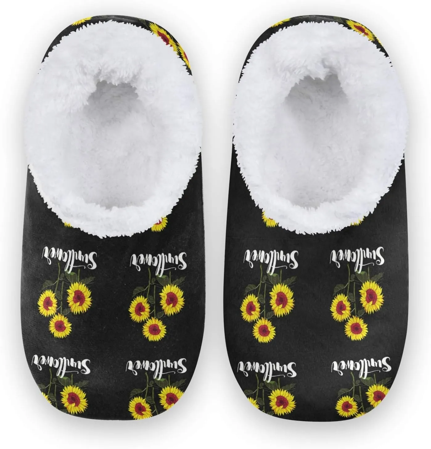 Unisex Fuzzy House Slippers Memory Foam Warm Slip Shoes Fur Lining M-XXL