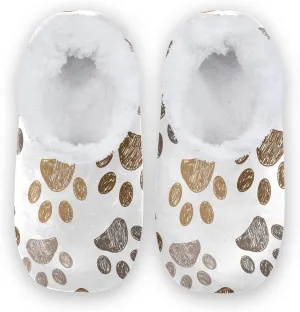 Unisex Fuzzy House Slippers, Warm Fur Lining Shoes, Non-Slip Memory Foam Slippers M-XXL