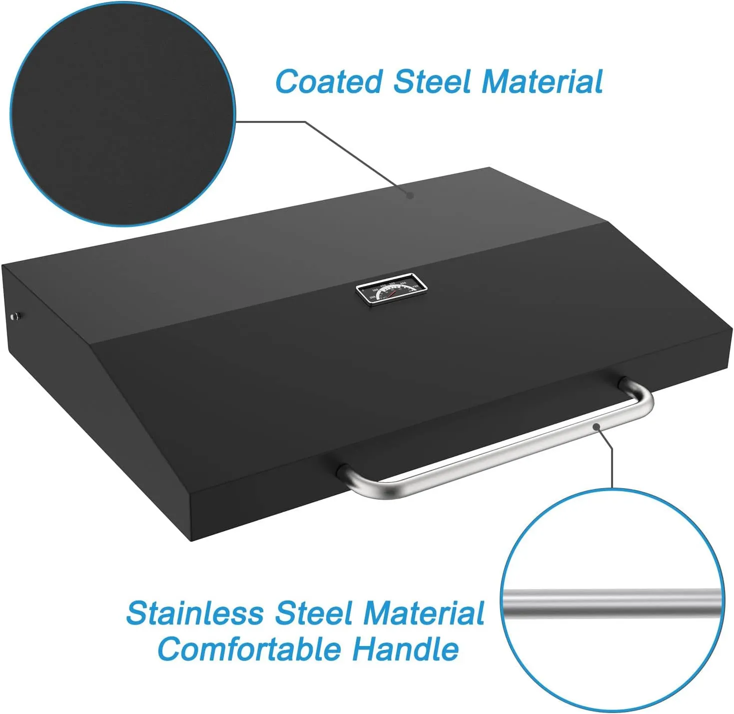 Upgrade Hinged Lid for Blackstone 28 Inch Griddle, Griddle Hard Cover Flat Top Lid for Blackstone 28" 1517 1853 1605 1839 1856 Griddle Hood for Blackstone