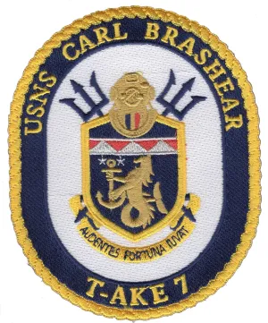 USNS Carl Brashear T-AKE 7 Dry Cargo/Ammunition Ship Patch
