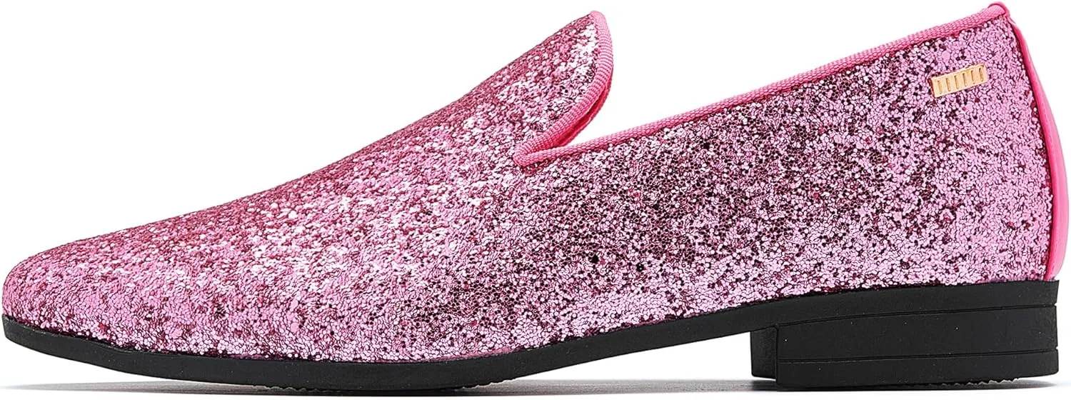 UUBARIS Mens Dress Loafers Tuxedo Suit Slip on Shoes