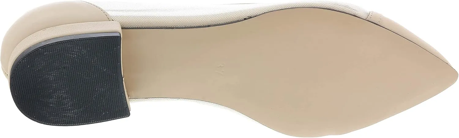 Ventutto Beige Mesh Ballerina Flats- for Womens