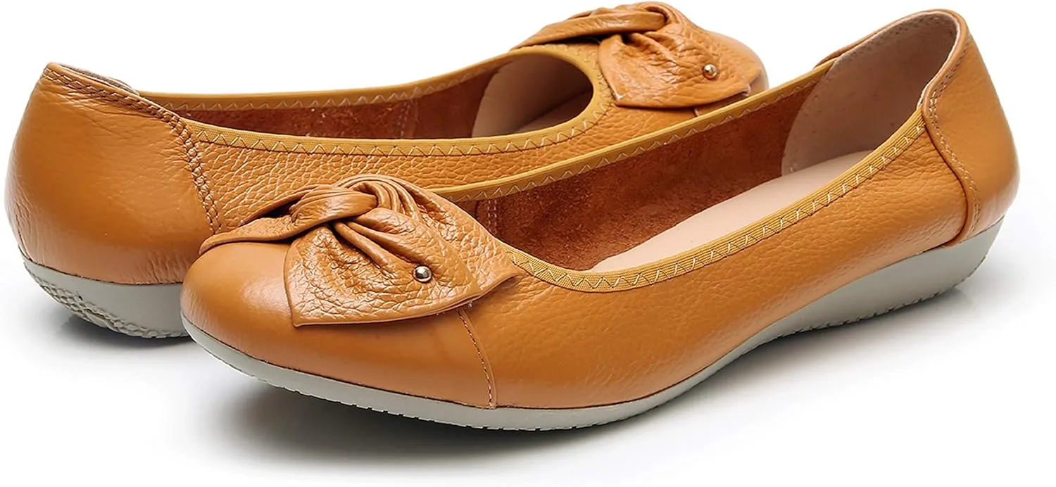 VenusCelia Women's Bows Dance Flats Shoes