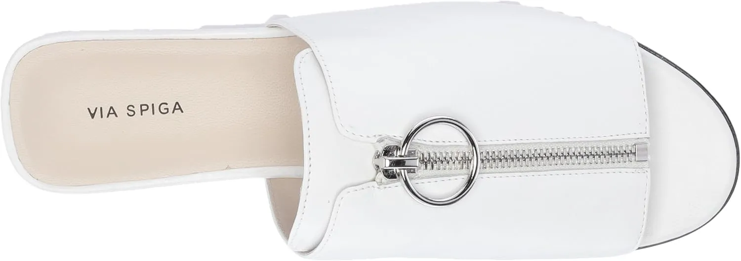 Via Spiga Unisex-Adult Hope Flat Zipper Sandal