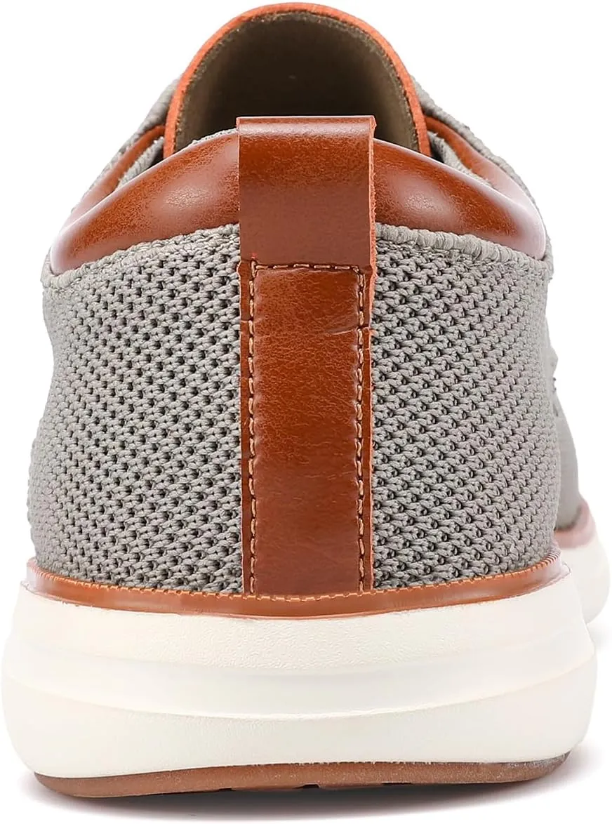 VILOCY Men's Wide Casual Dress Oxfords Business Shoes Fashion Sneakers Mesh Breathable Comfortable Walking Shoes