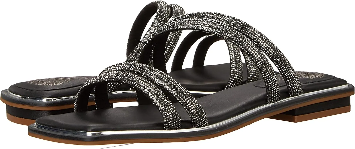 Vince Camuto Women's Footwear Peomi Crystal Strap Sandal Slide