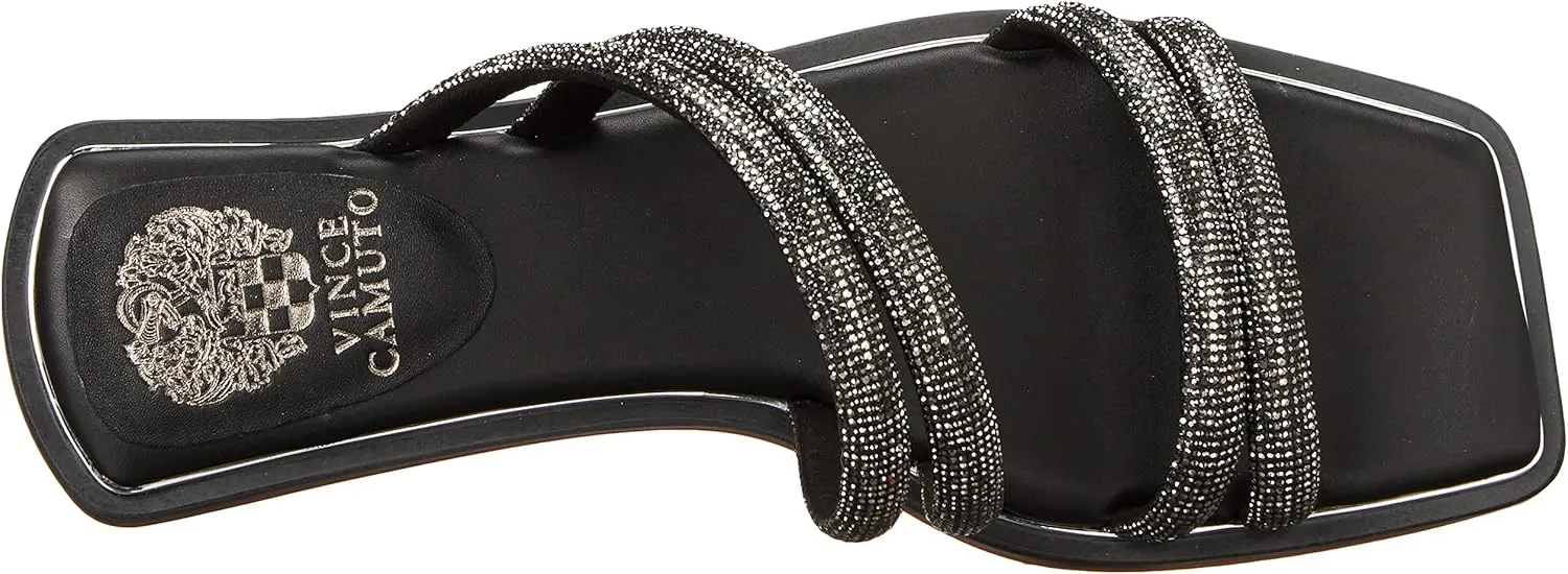 Vince Camuto Women's Footwear Peomi Crystal Strap Sandal Slide
