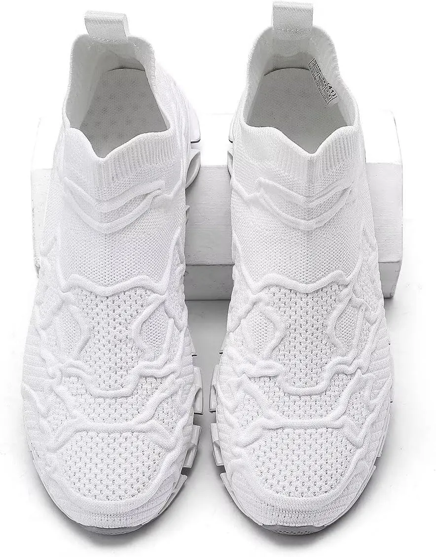 Vooncosir Men's Fashion Sneakers Breathable Mesh Running Shoes Blade Non Slip Soft Sole Casual Athletic Walking Shoes