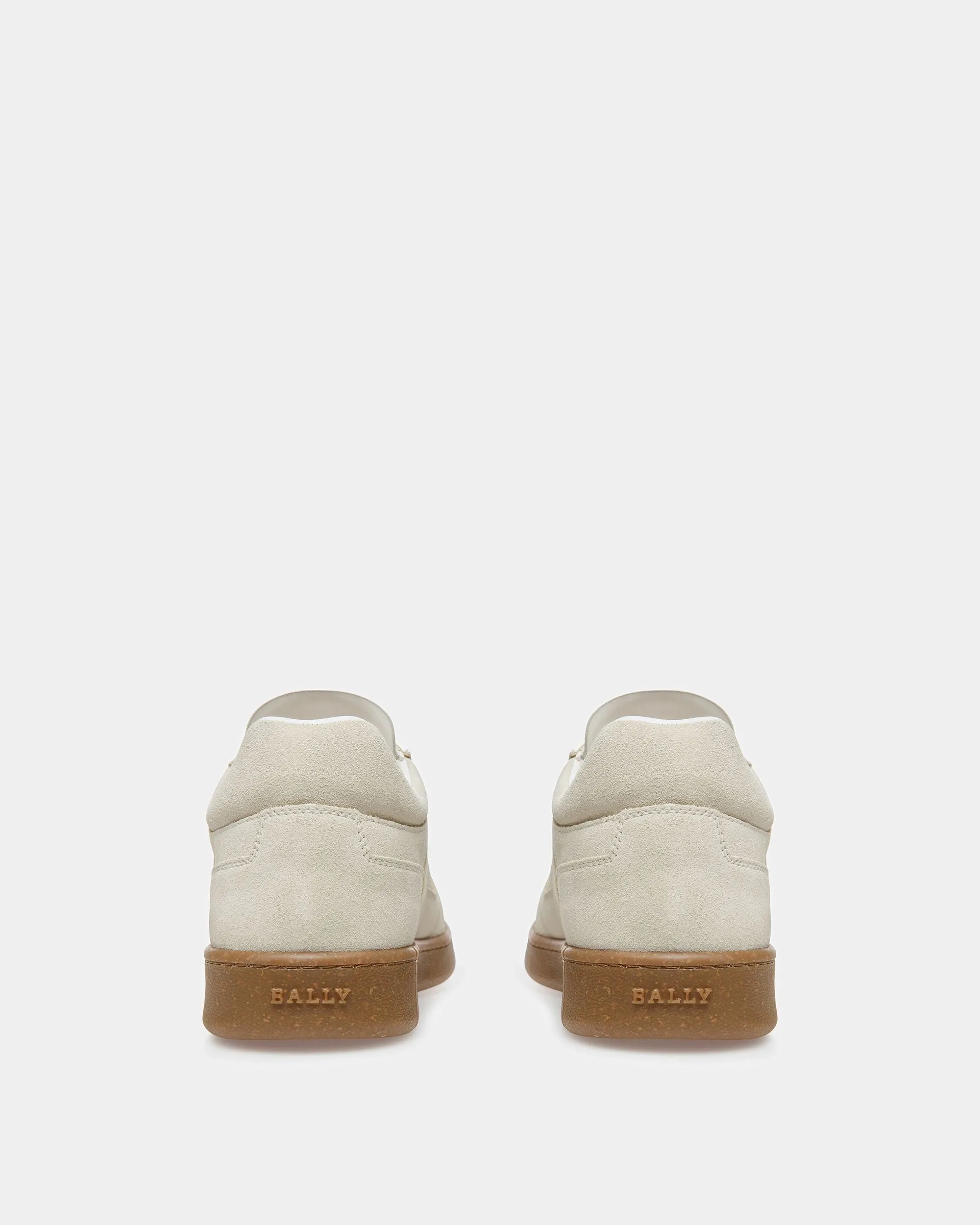 Weky Leather Sneakers In Dusty White