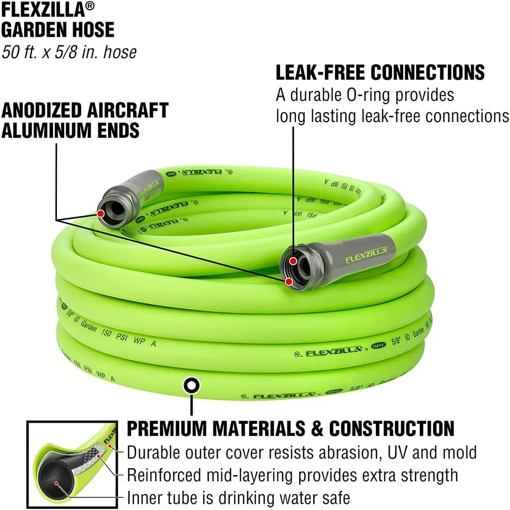 Westinghouse ePX3100 Electric Pressure Washer & Flexzilla Garden Hose 5/8 in. x 50 ft, Heavy Duty, Lightweight, Drinking Water Safe, ZillaGreen - HFZG550YW-E