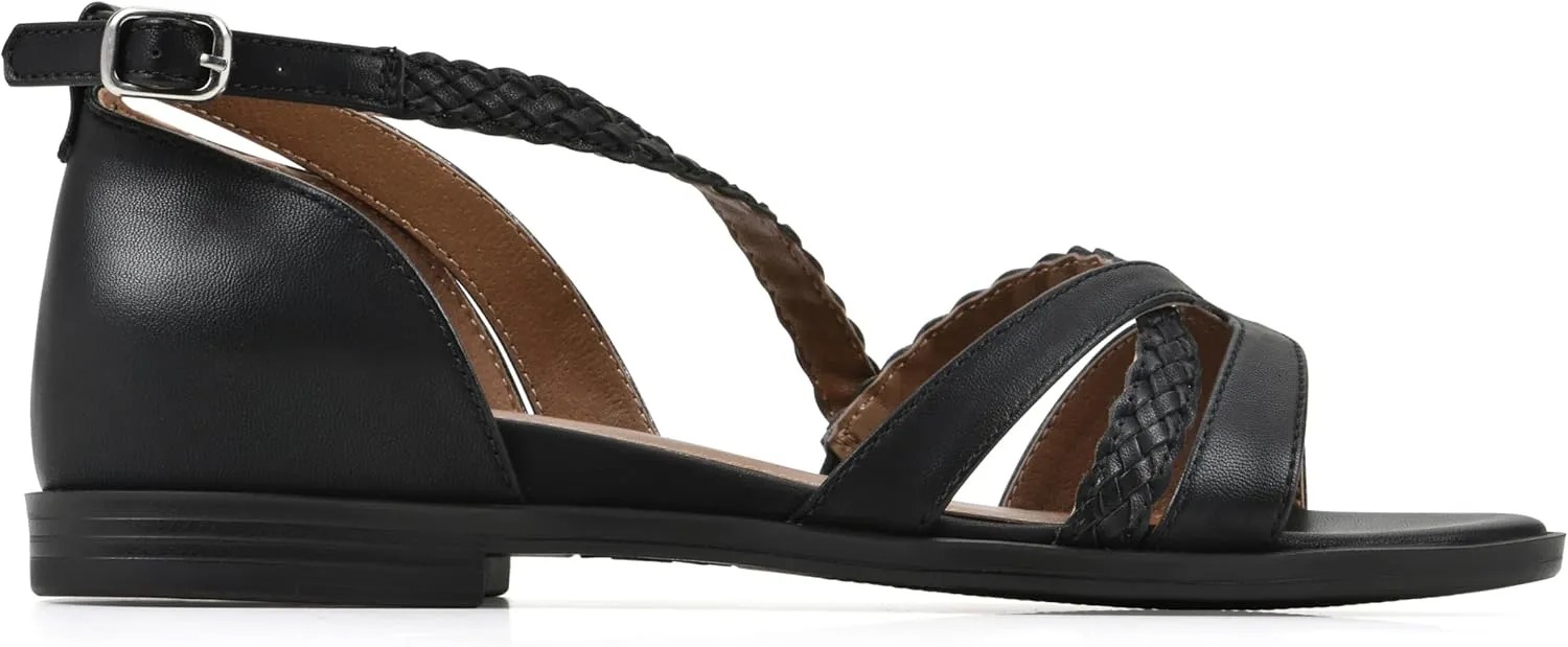 WHITE MOUNTAIN Women's Kika Open Toe Flat Sandal