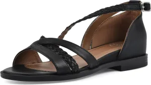 WHITE MOUNTAIN Women's Kika Open Toe Flat Sandal